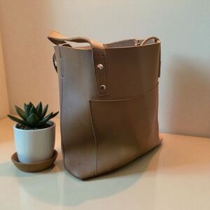 Henny + Lev Stylish Tan Tote Bag